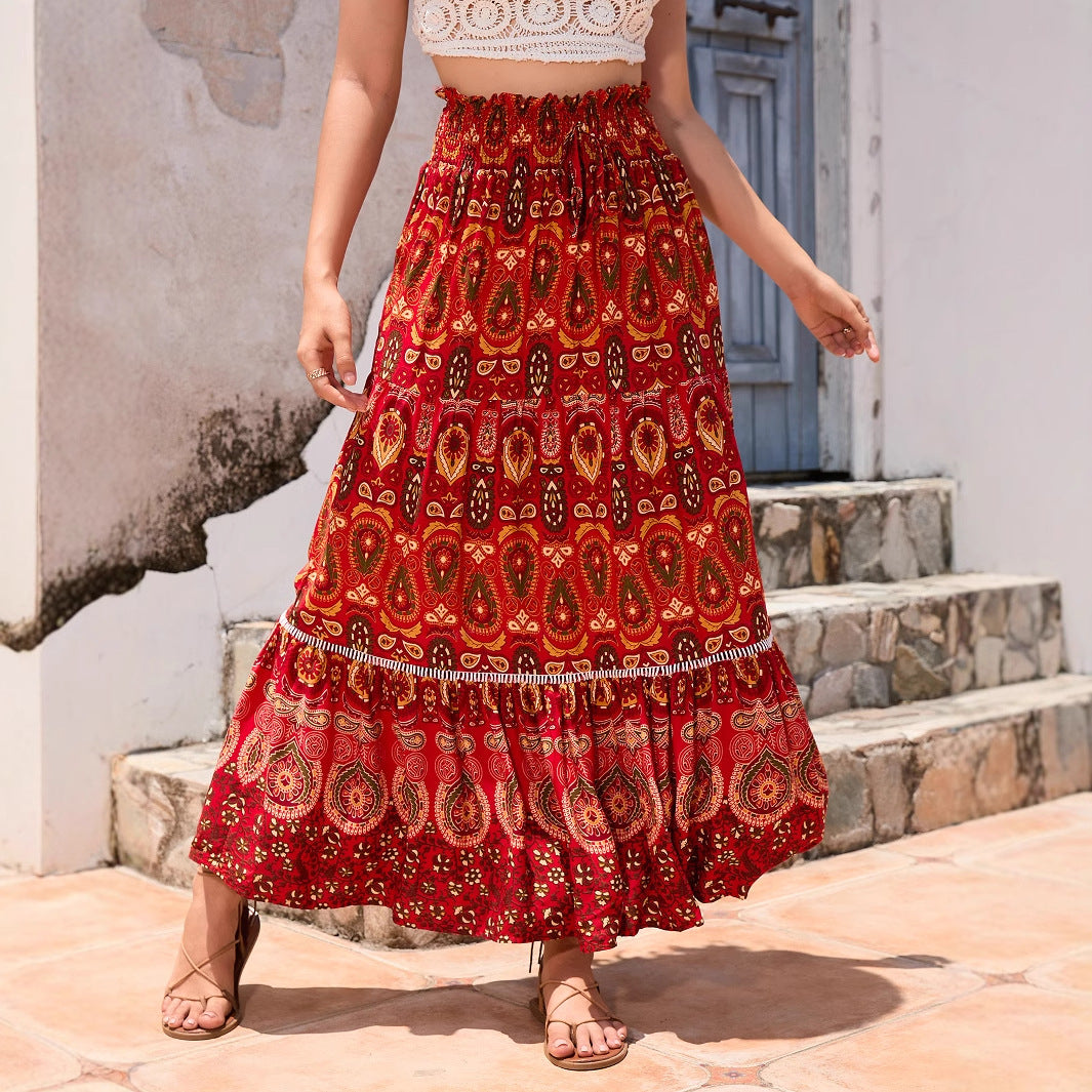 Roc Chic und Stil maxi jupe boho femme