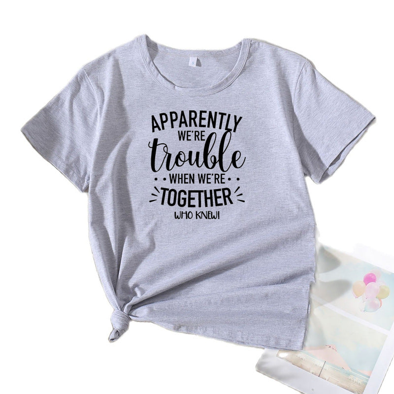 T-shirt graphique de loisirs pour femmes Chic und Stil 1751262403