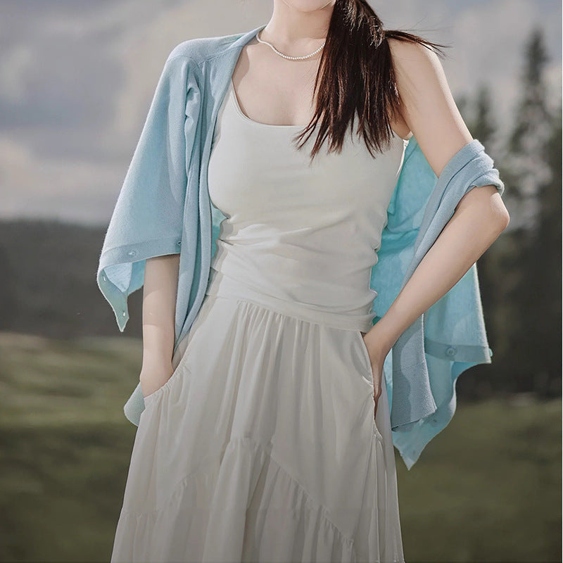 Jupe maxi fluide pour femmes avec poches Chic und Stil