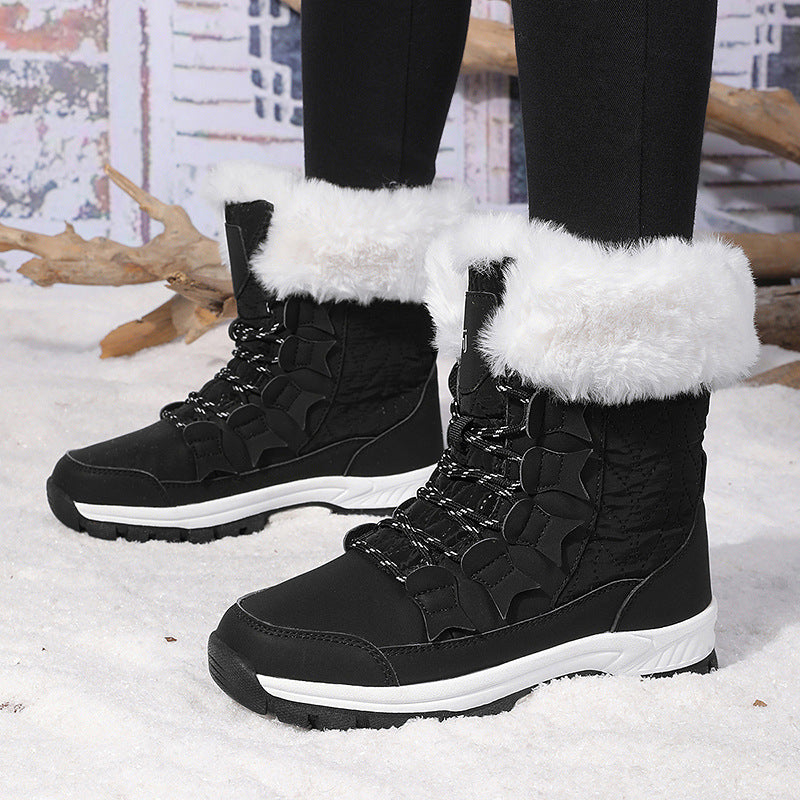 Bottes d'hiver pour femmes avec col en fausse fourrure isolante et semelle antidérapante Chic und Stil
