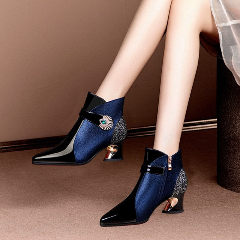 Bottes à la mode pour femmes avec accent scintillant Chic und Stil