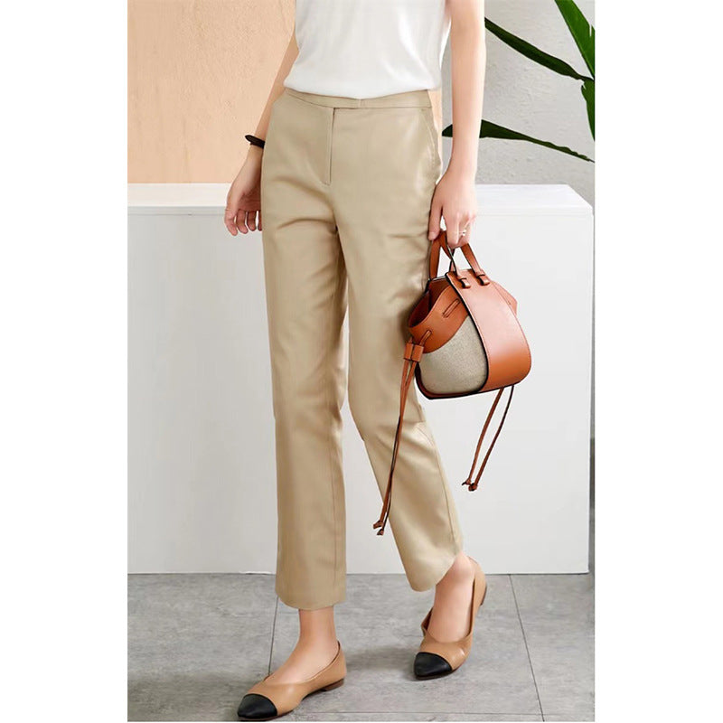 Pantalon taille haute ajusté pour femme Chic und Stil 1750846898