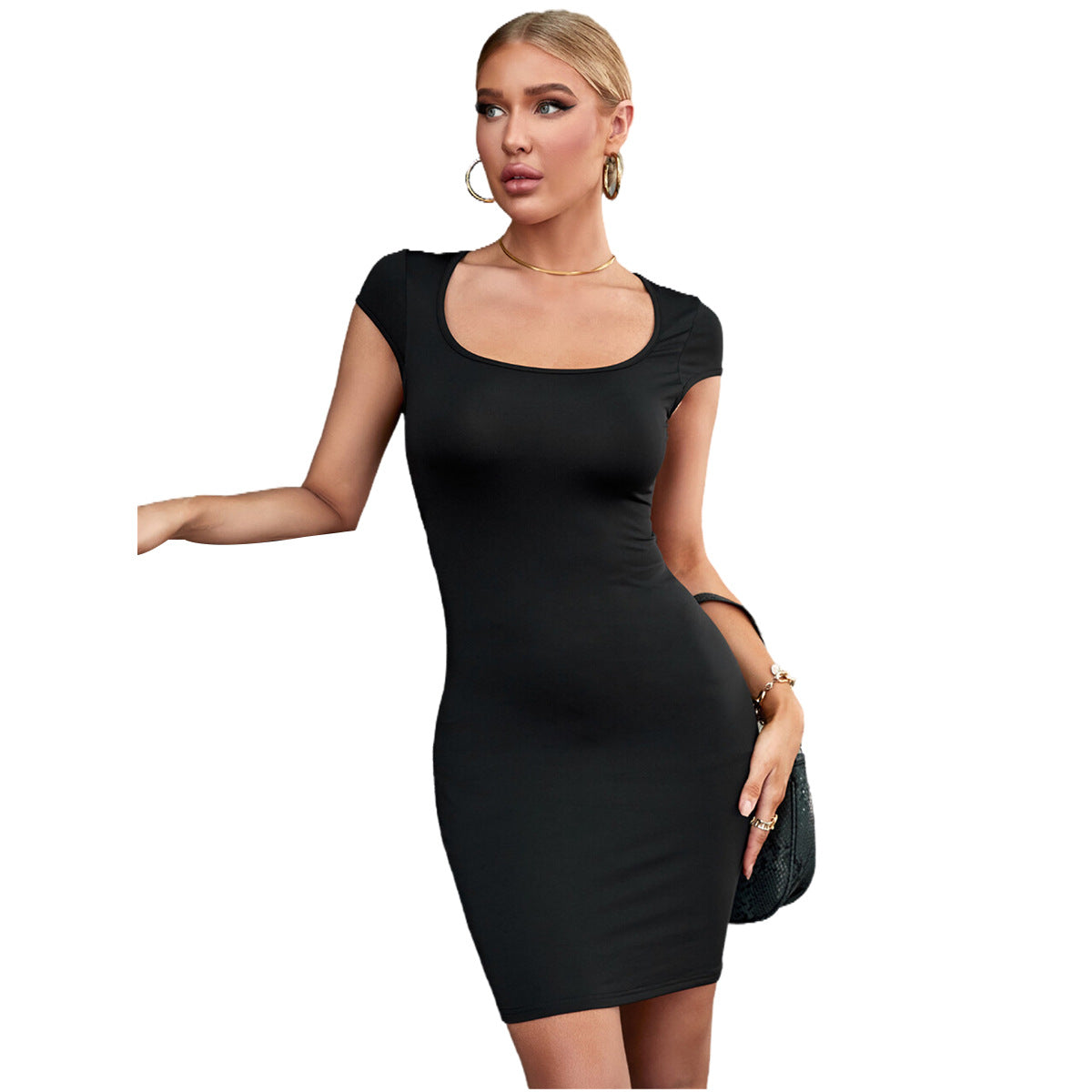 Robe mini ajustée pour femmes avec détail cut-out Chic und Stil