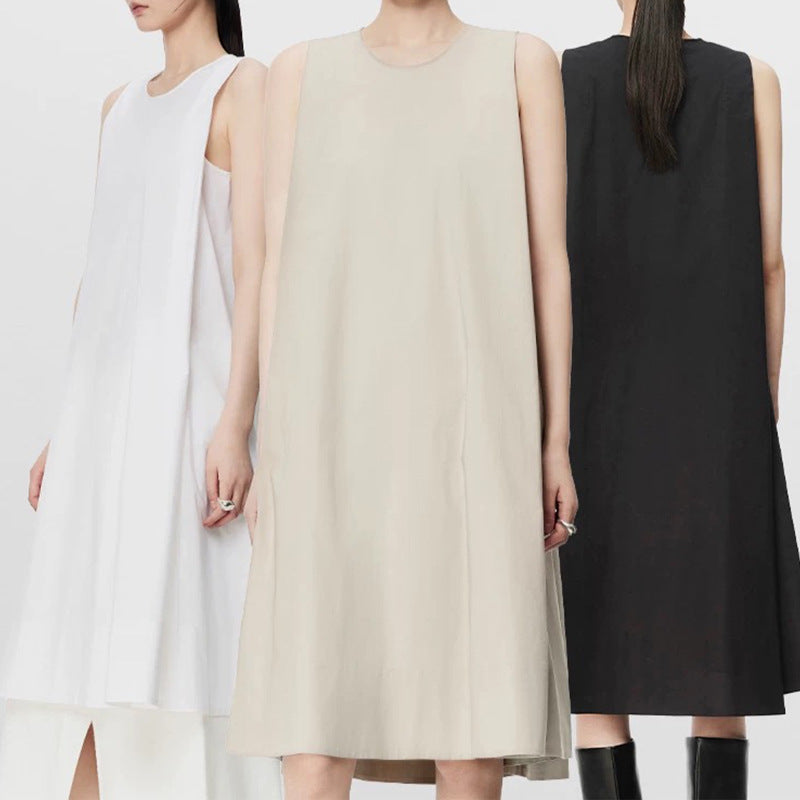 Robe midi évasée fluide pour femmes Chic und Stil