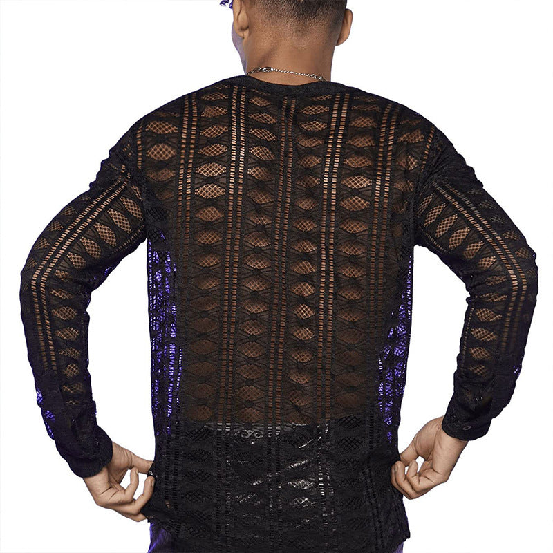 Blouse longue à manches transparentes pour femmes en matériau léger Chic und Stil