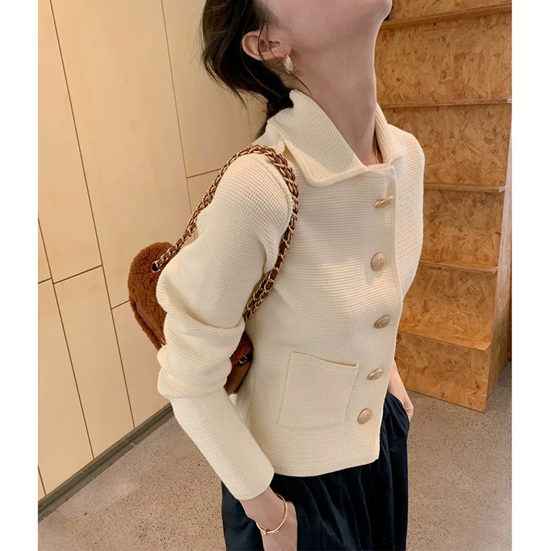 Veste boutonnée texturée élégante pour femmes Chic und Stil