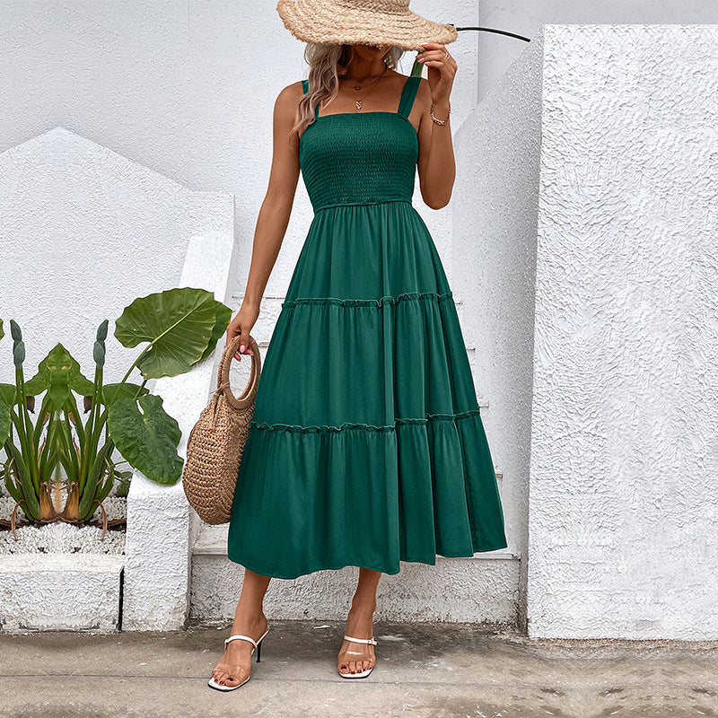 Robe à paliers pour femmes avec haut froncé Chic und Stil