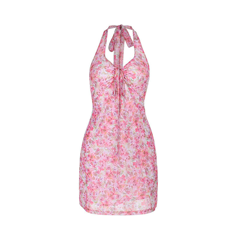 Robe Mini Florale Chic und Stil pour Femmes