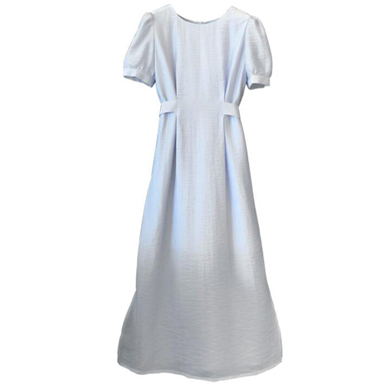 Robe maxi à manches bouffantes élégante pour femmes Chic und Stil