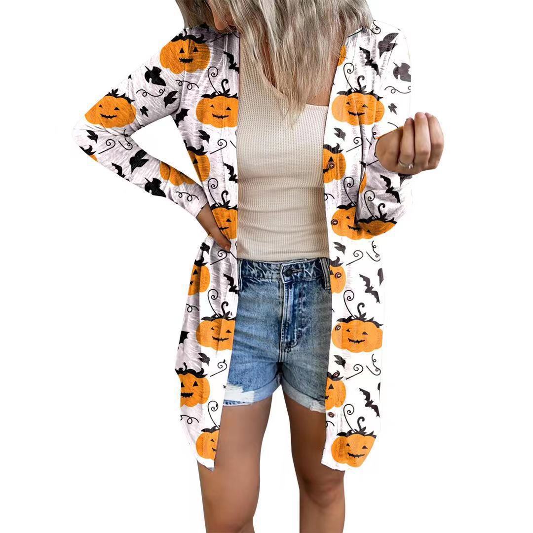 Blouse à manches longues pour femmes avec motif animal et fermeture à boutons Chic und Stil