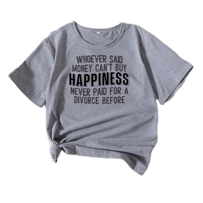 T-shirt graphique décontracté pour femmes Chic und Stil 1751262043