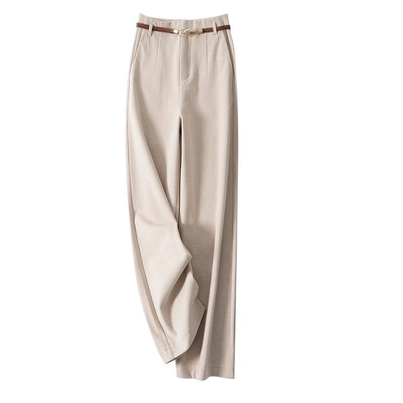 Pantalons taille haute ajustés pour femmes avec taille ceinturée Chic und Stil