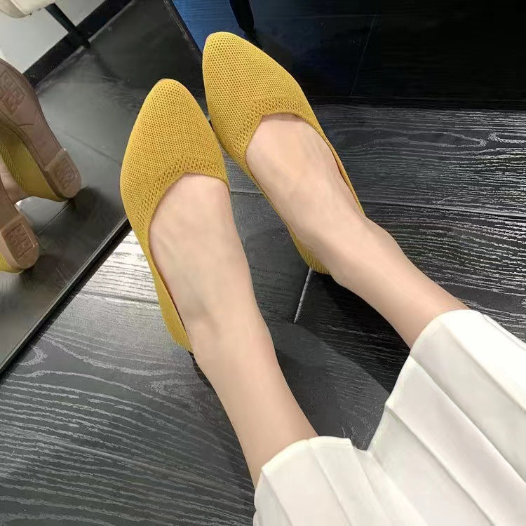 Dames Ballerines en dentelle tricot respirante Chic und Stil