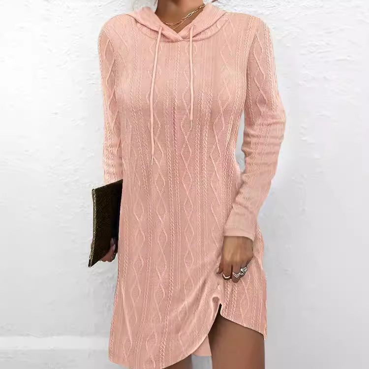 Robe en tricot à capuche pour femmes Chic und Stil