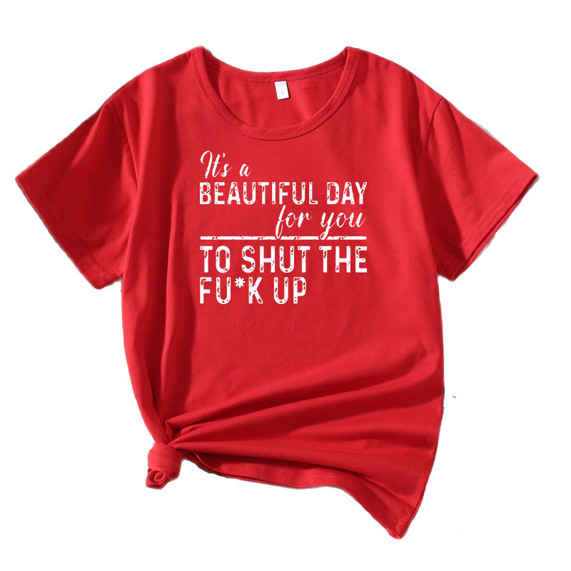 T-shirt graphique décontracté pour femmes Chic und Stil 1751262072
