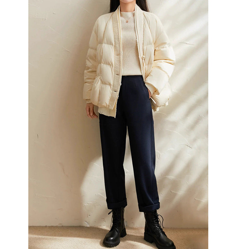Pantalons taille haute ajustés pour femmes Chic und Stil 1750846197