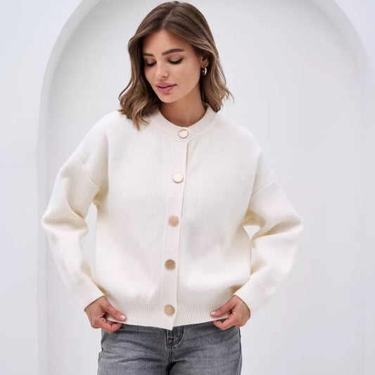 Cardigan pour femmes en tricot confortable avec détails de boutons et coupe décontractée Chic und Stil