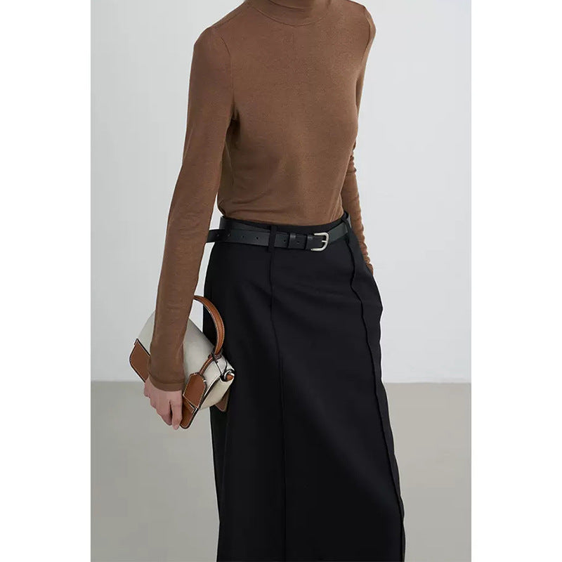 Top long à manches longues texturé pour femmes Chic und Stil