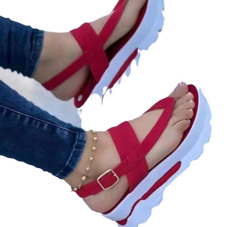 Sandales à lanières à la mode pour dames avec semelle intérieure anatomique et design robuste Chic und Stil