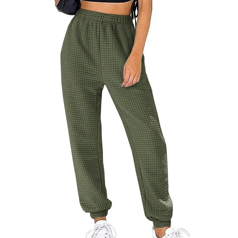 Pantalon de loisirs à structure gaufrée Chic und Stil pour femmes