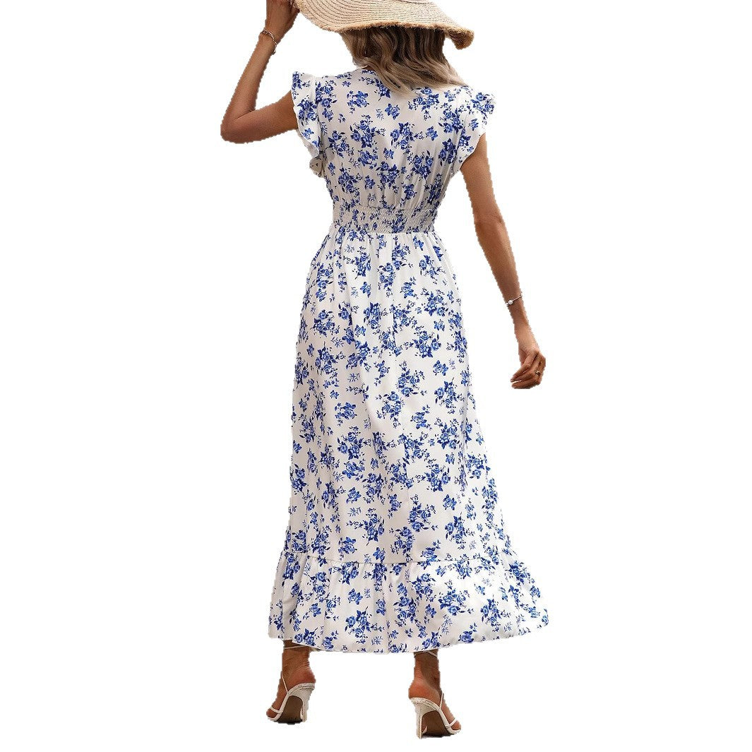 Robe midi femme avec embellissement floral Chic und Stil