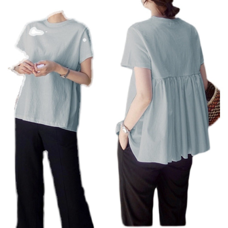 T-shirt Peplum de loisirs pour femmes Chic und Stil