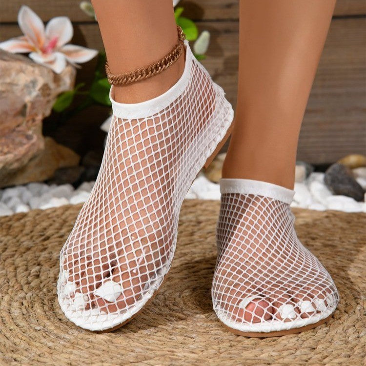 Dame Sandales en filet Chic und Stil