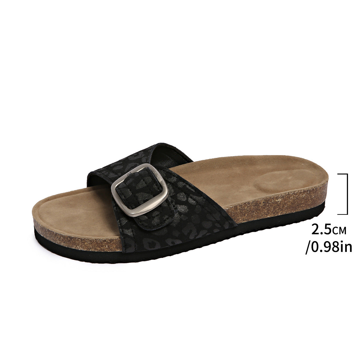 Sandales à enfiler confortables pour femmes avec détail de boucle à la mode Chic und Stil