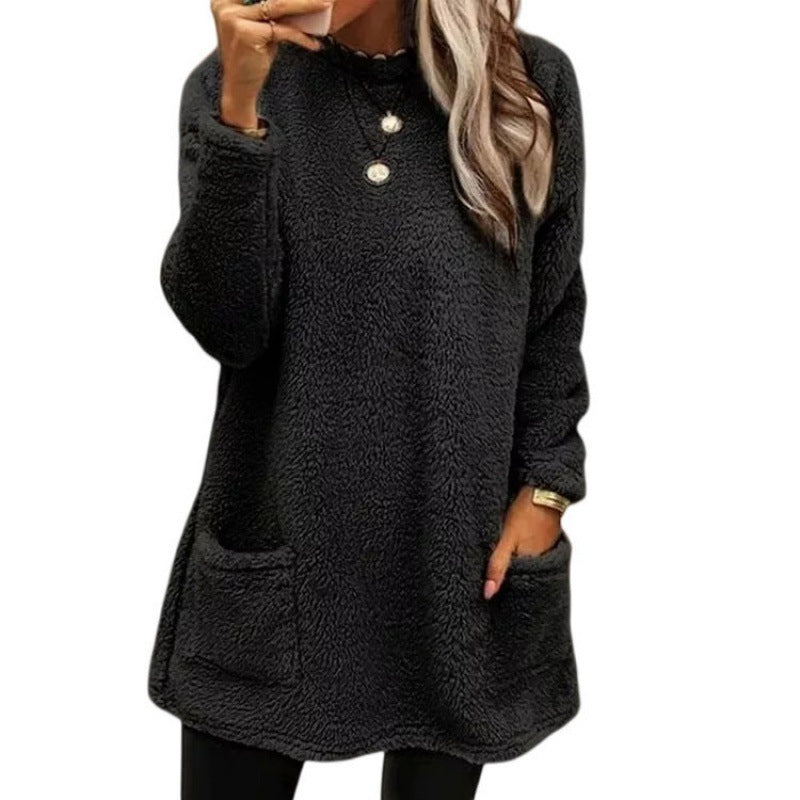 Pull en fleece confortable pour femmes avec coupe ample et poches pratiques Chic und Stil