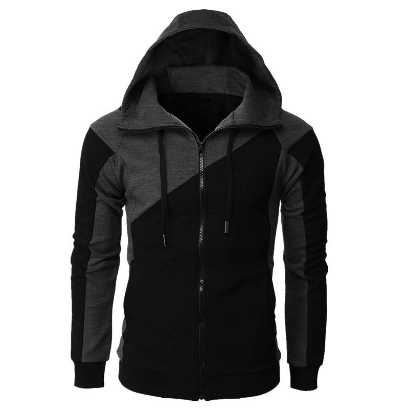 Veste à capuche sportive pour hommes avec des accents de couleur contrastants Chic und Stil