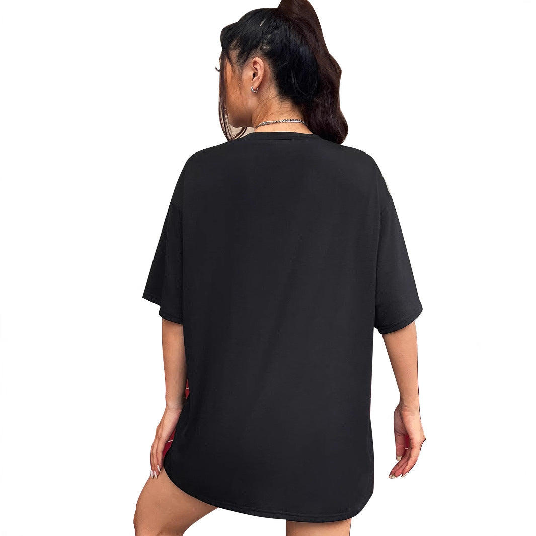 T-shirt oversized pour femmes avec design graphique coloré Chic und Stil