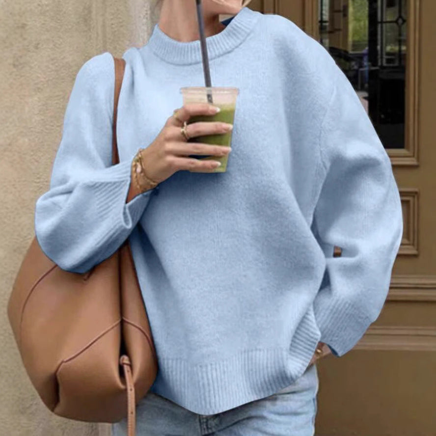 Pull femme avec une coupe décontractée et des manches volumineuses Chic und Stil