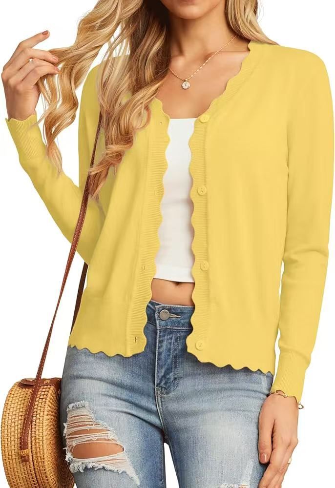 Pull-over élégant pour femmes avec ourlet ondulé Chic und Stil