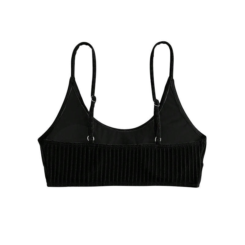 Dames Bralette Rib Sans Coutures Chic und Stil