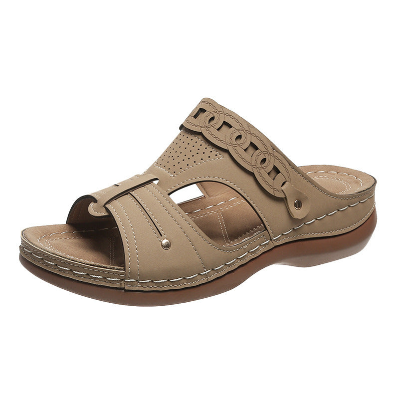 Sandales de confort élégantes pour femmes avec matériau supérieur respirant Chic und Stil