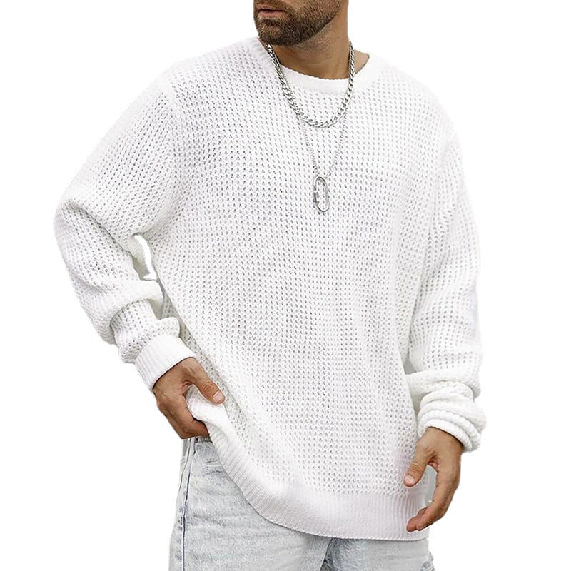Pull-over en grosse maille pour homme avec motif texturé et coupe décontractée Chic und Stil
