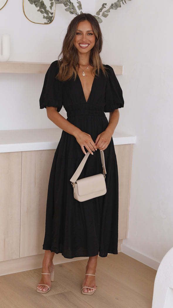 Robe maxi bohème à volants pour femmes Chic und Stil