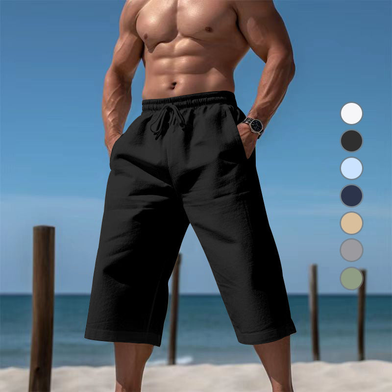 Shorts de plage décontractés pour hommes avec taille élastique et poches latérales pratiques Chic und Stil