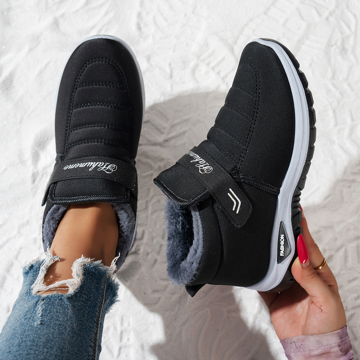 Baskets en polaire pour femmes Chic und Stil
