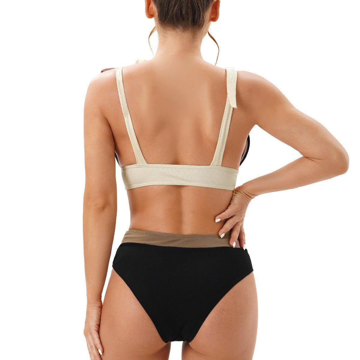 Dames Bikini à deux couleurs en décolleté Chic und Stil
