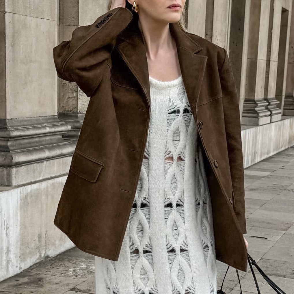 Blazer oversize pour femmes avec une coupe élégante et des poches pratiques Chic und Stil