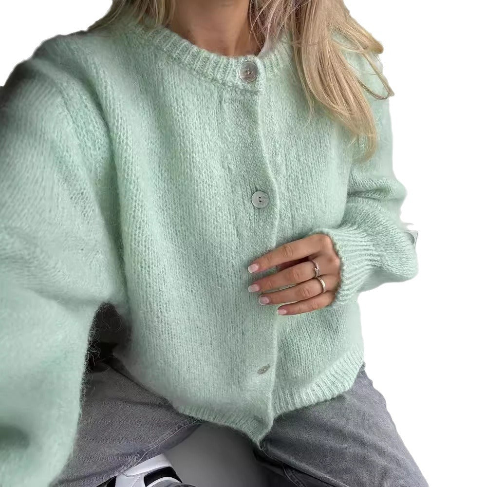 Cardigan en tricot douillet pour femmes avec détails en boutons Chic und Stil