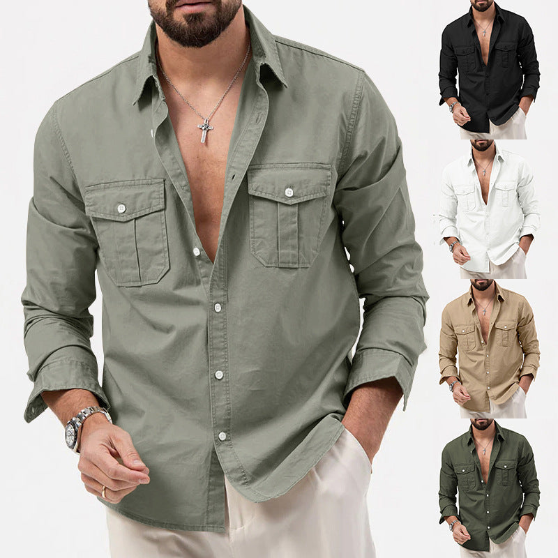 Chemise à manches courtes pour hommes avec deux poches poitrine et coupe moderne Chic und Stil