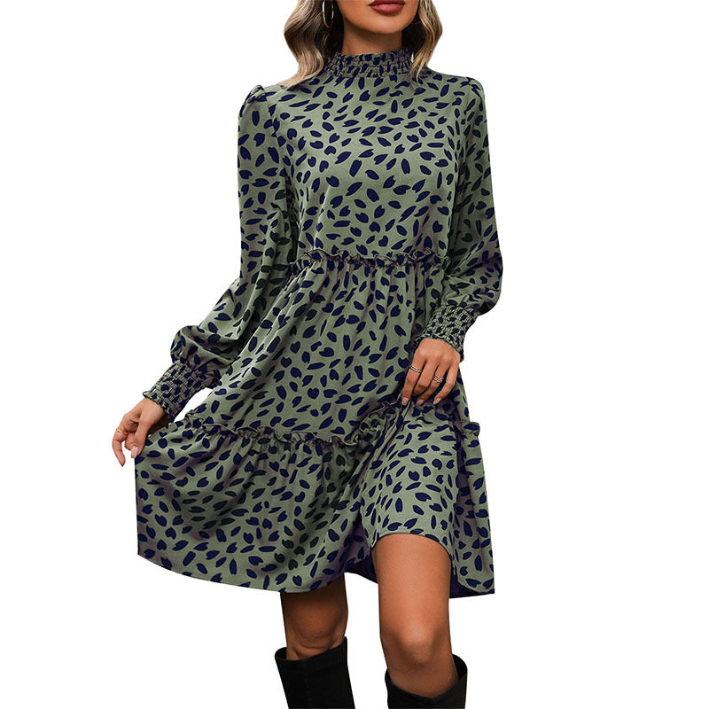 Robe mini décontractée pour dames avec volants et coupe ample Chic und Stil