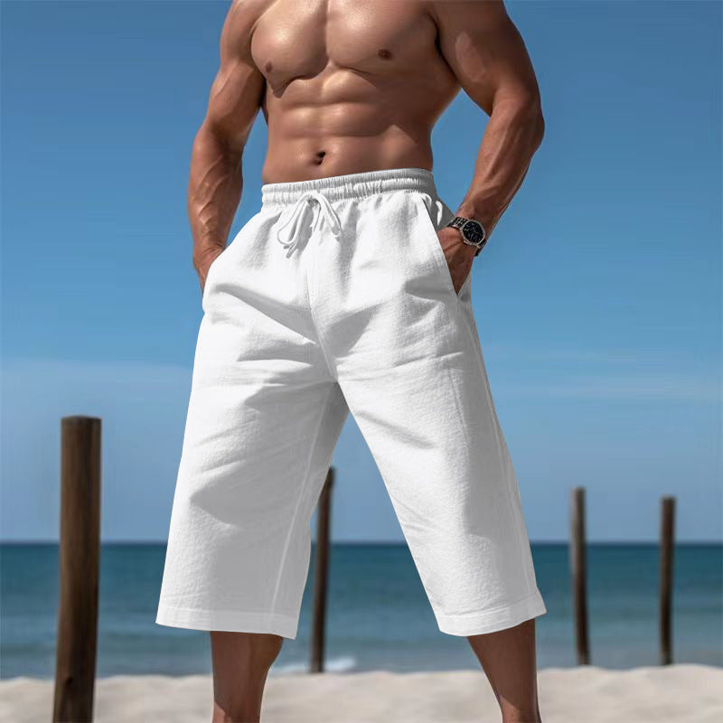 Shorts de plage décontractés pour hommes avec taille élastique et poches latérales pratiques Chic und Stil