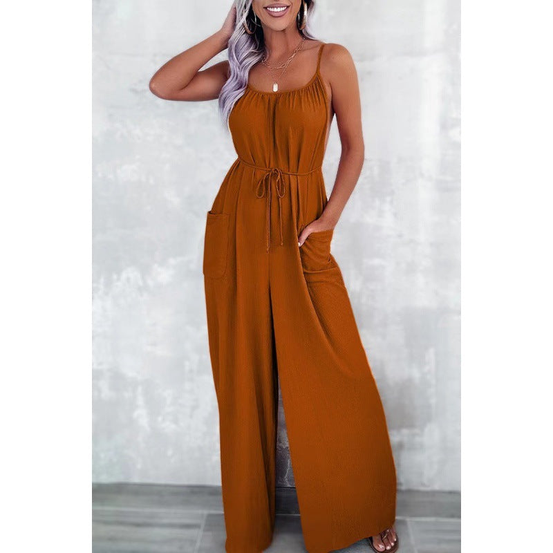 Combinaison sans manches pour femmes légère avec ceinture ajustable Chic und Stil