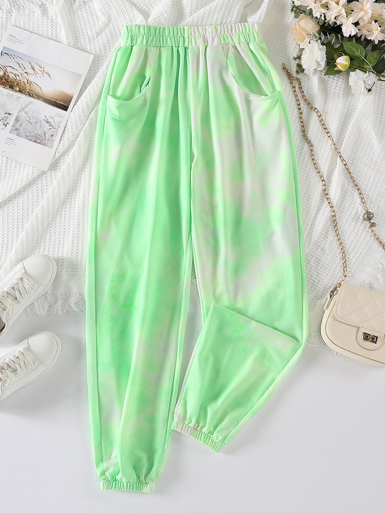 Pantalon de jogging pour femme avec taille élastique et poches pratiques Chic und Stil