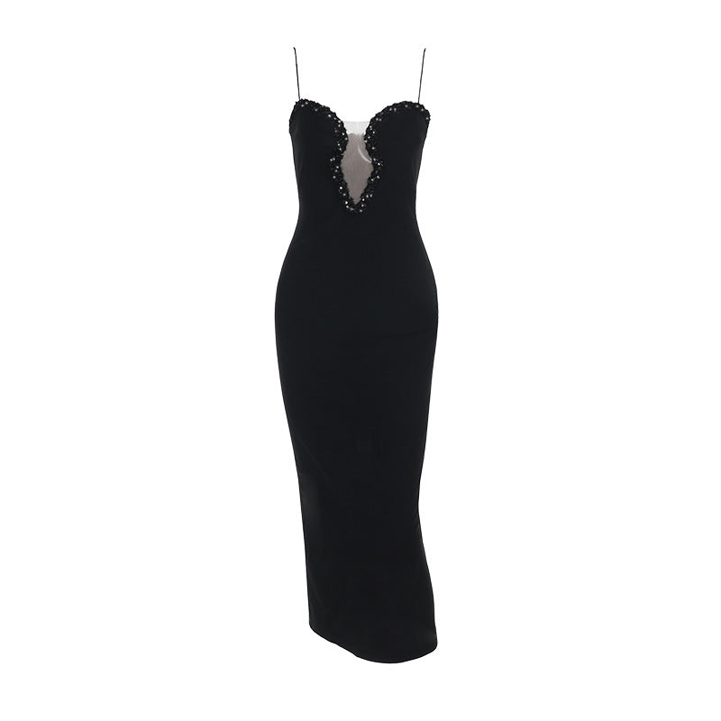 Robe de soirée élégante pour femme avec décolleté plongeant Chic und Stil