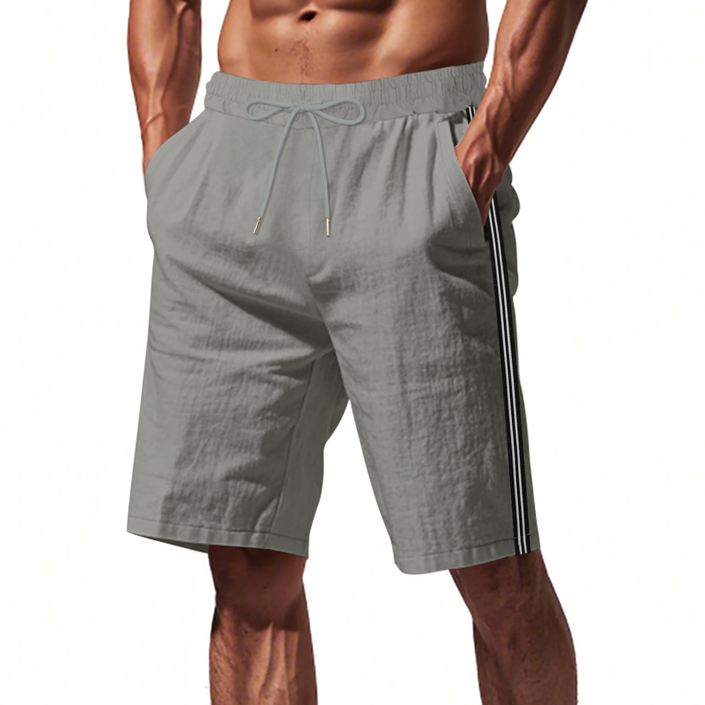 Shorts bermuda sportives pour hommes avec taille élastique et poches latérales Chic und Stil
