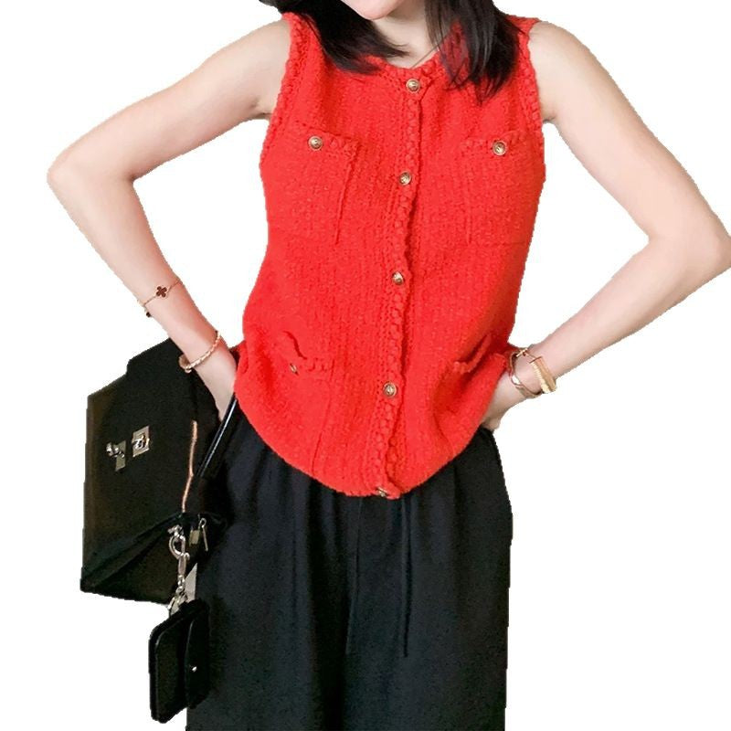 Gilet sans manches texturé pour femmes Chic und Stil